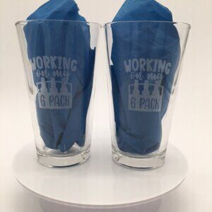 16 oz. Custom Laser Engraved Working on my 6 Pack Pub Glasses